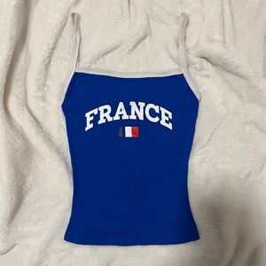 brandy melville electric blue france tank top